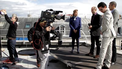 Tournage steadycam sur roof top